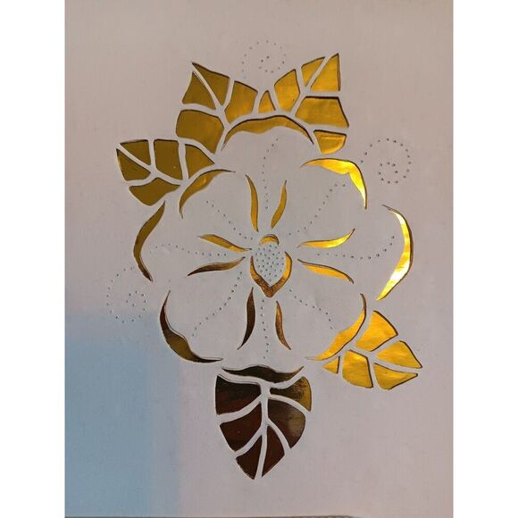 Vintage Lot Of 6 Scherenschnitte Pre-cut Patterns And Backgrounds Lot #4 - Picture 3 of 7